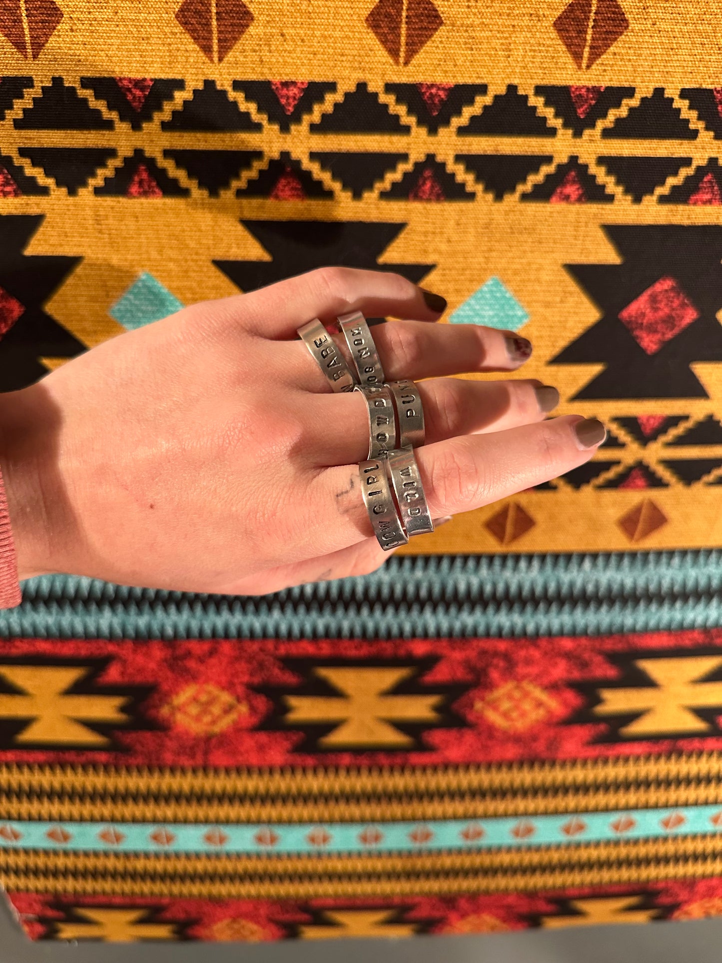 Metal Stamped Rings