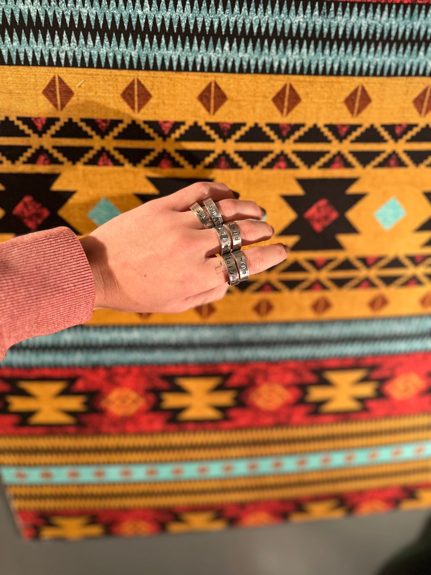 Metal Stamped Rings