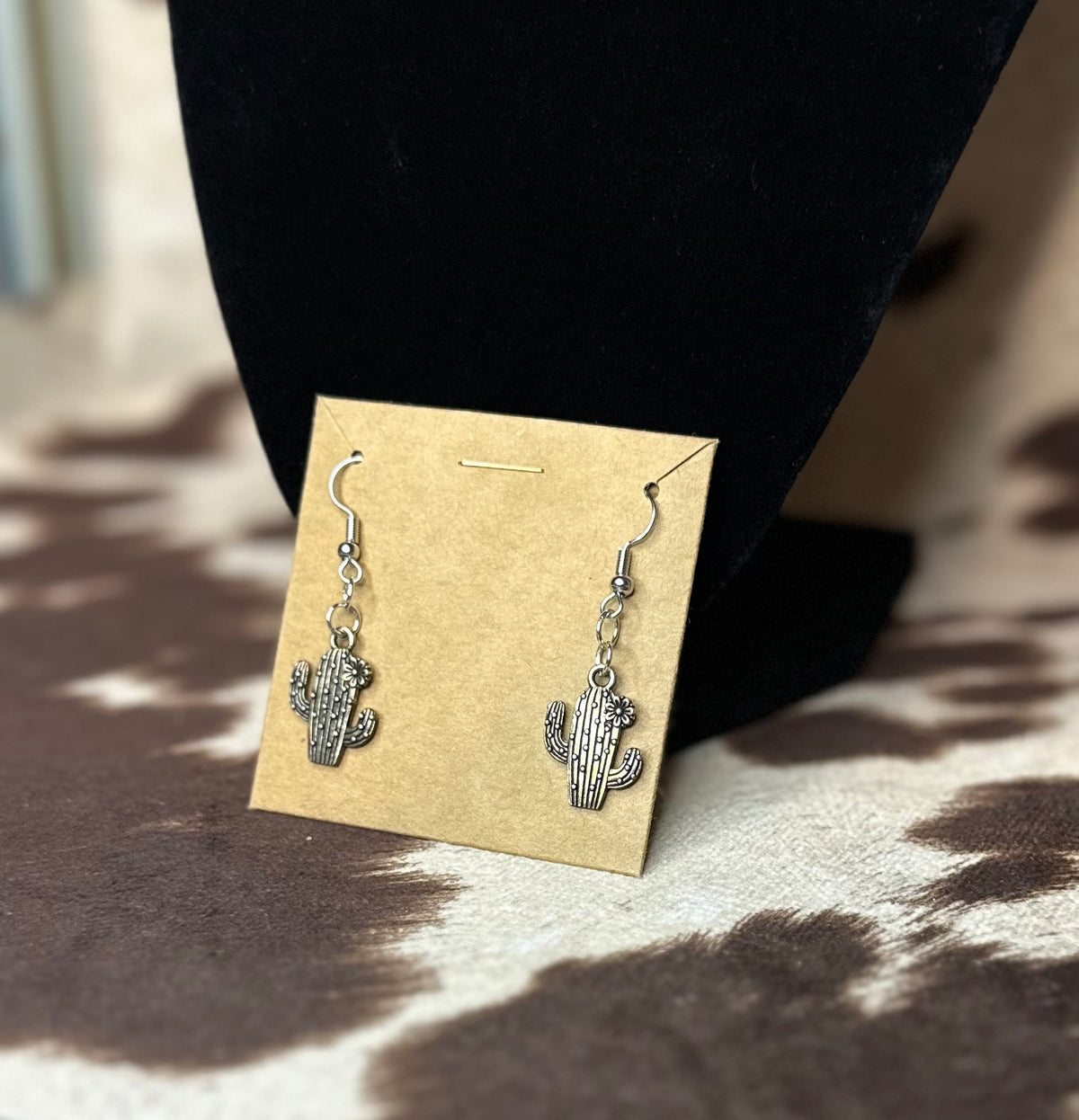 Desert bloom cactus earrings