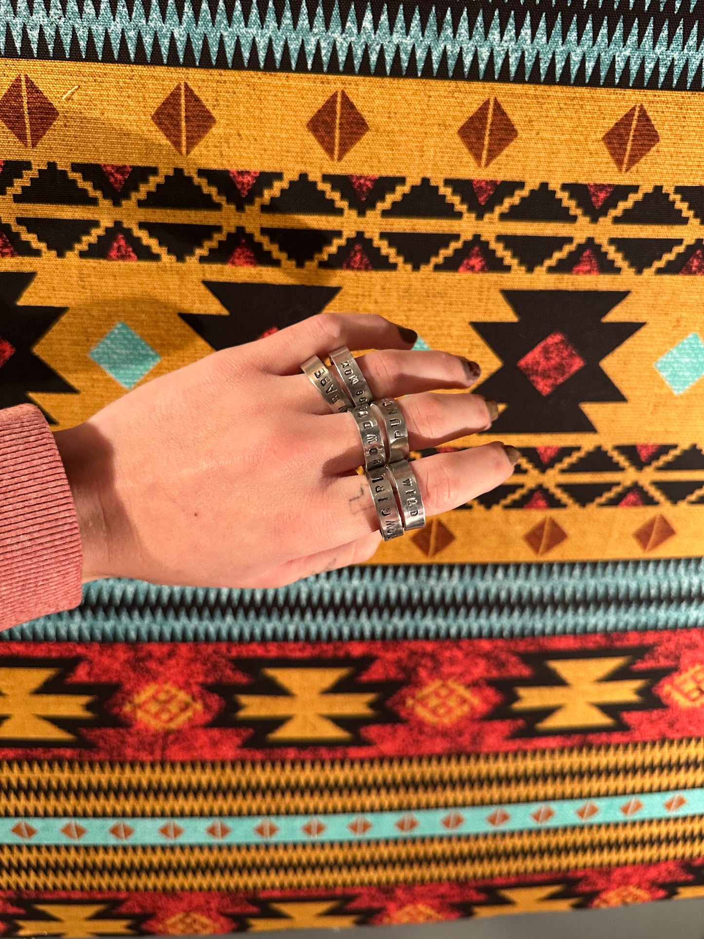 Metal Stamped Rings